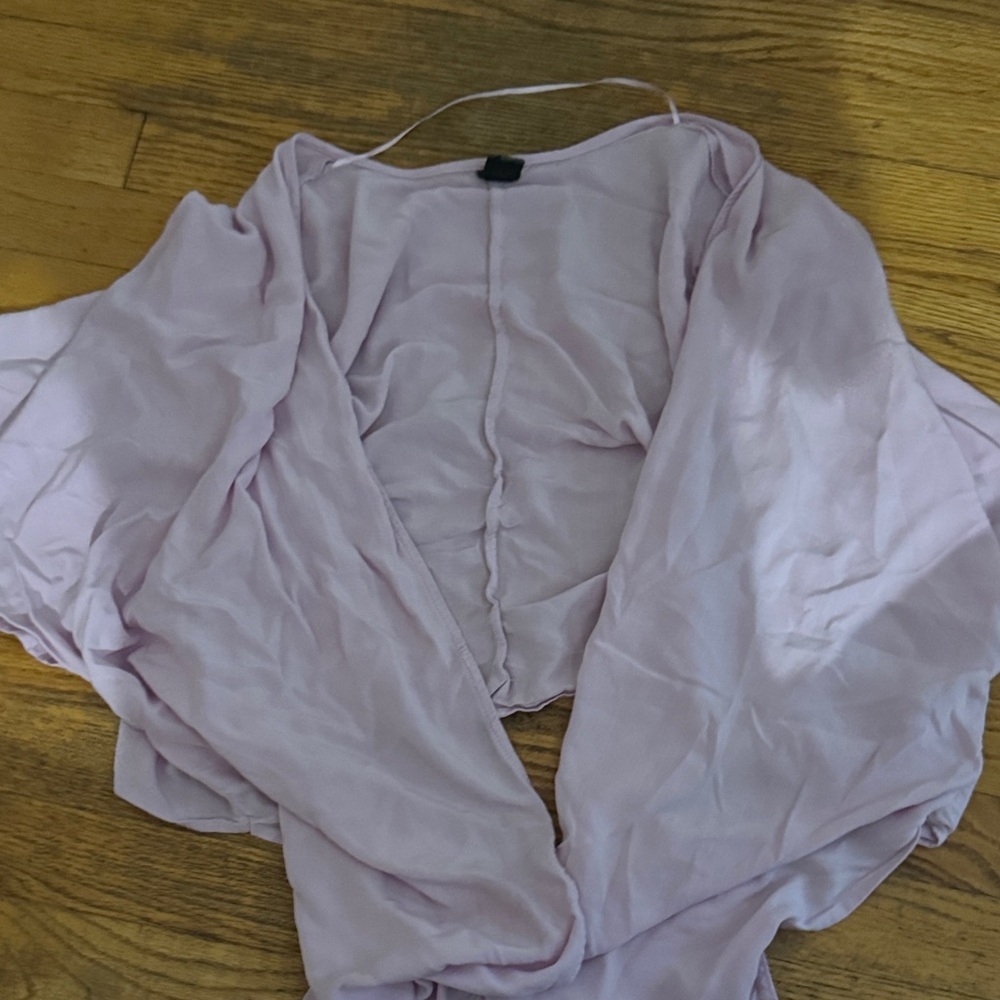 Wild Fable| Pastel Tie-Front Wrap Blouse - Picture 3 of 6